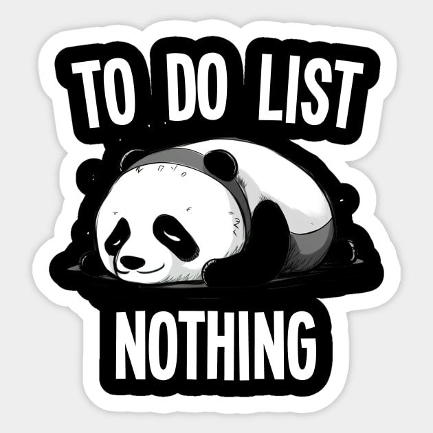 To do list Nothing Sticker by geekmethat